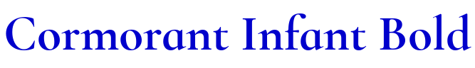 Cormorant Infant Bold шрифт